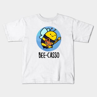 Bee-casso Cute Artist Bee Pun Kids T-Shirt